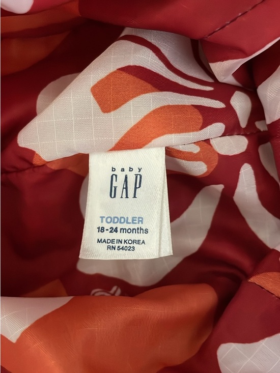 GAP Red Floral Bucket Hat with Orange Accents - Picture 4 of 8